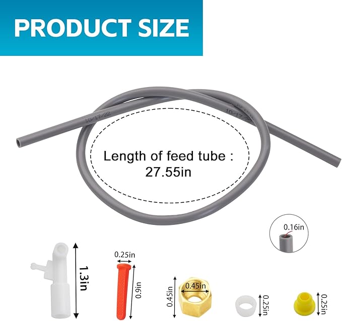 4235 Feed Tube Nozzle with Sleeve Nut 4004 Strainer, 4231 Orifice Replacement - Image 2