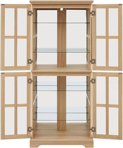 Lighted Glass Curio Cabinet - Image 9