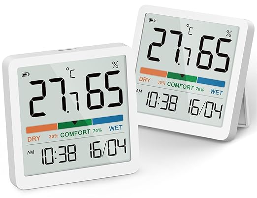 NOKLEAD 2-Pack Indoor Thermometer Hygrometer by NOKLEAD