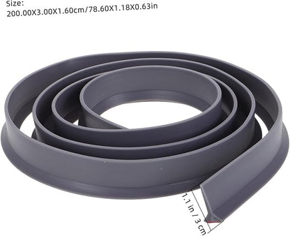 Amosfun Water Retaining Strip for Shower and Bathtub Self-Adhesive Splash Guard - Image 2