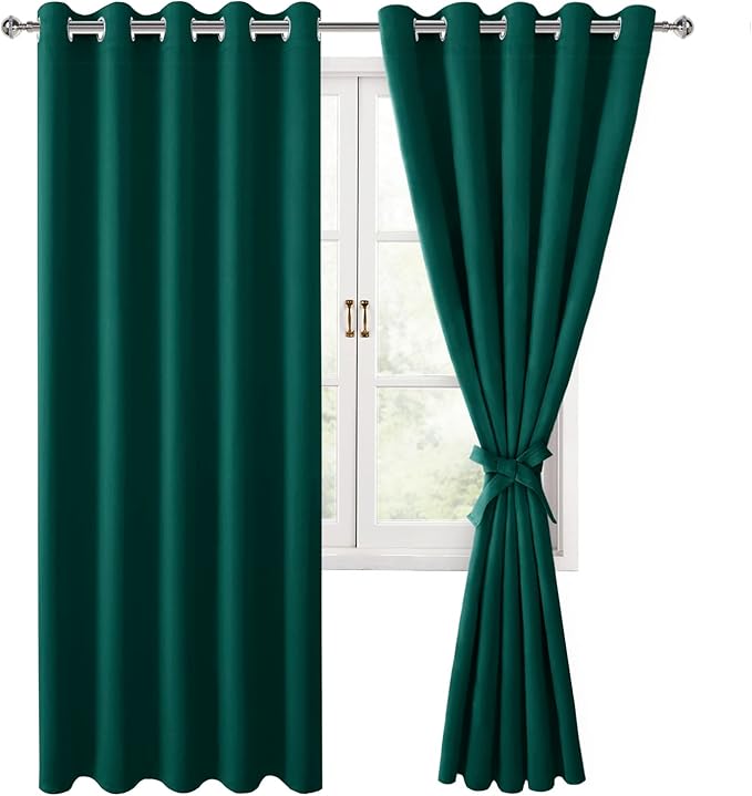 Hiasan Room Darkening Curtains for Bedroom, 60 x 72 Inches by Hiasan