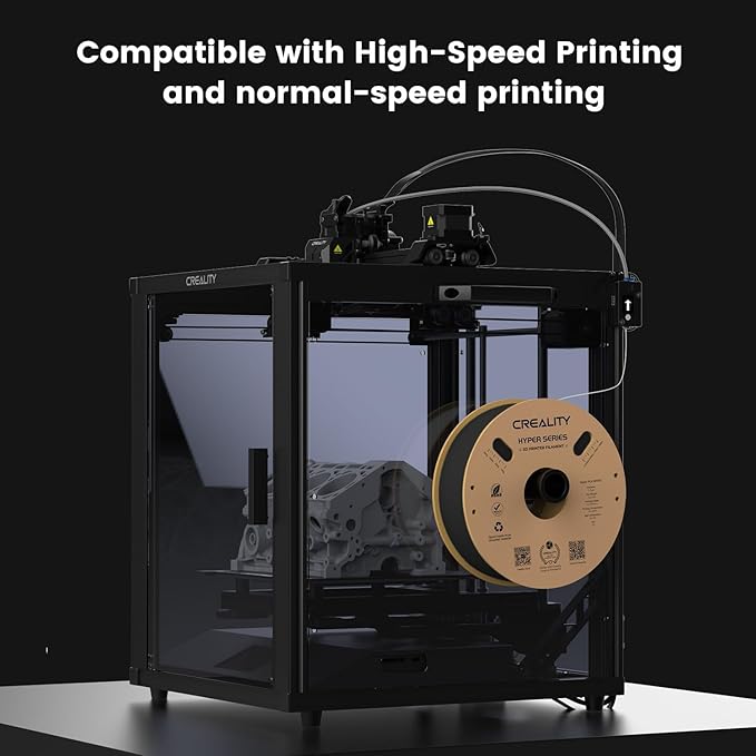 Creality Hyper 3D Printer PLA Black Filament High Speed Printing 1.75mm 2.2lbs - Image 7