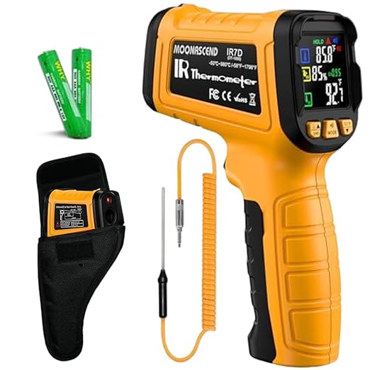 Infrared Thermometer Temperature Gun -58°F to 1796°F, 50:1 Dual-Mode Temp Guns - Image 8