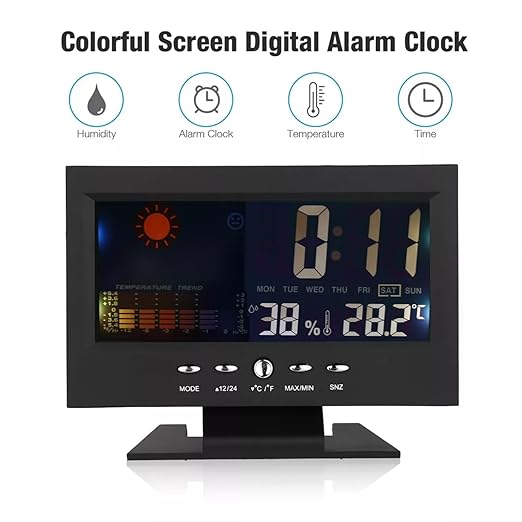 ikaufen Weather Station Wireless Indoor Thermometer Temperature Desk Digital - Image 7