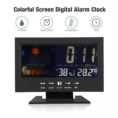 ikaufen Weather Station Wireless Indoor Thermometer Temperature Desk Digital - Image 7