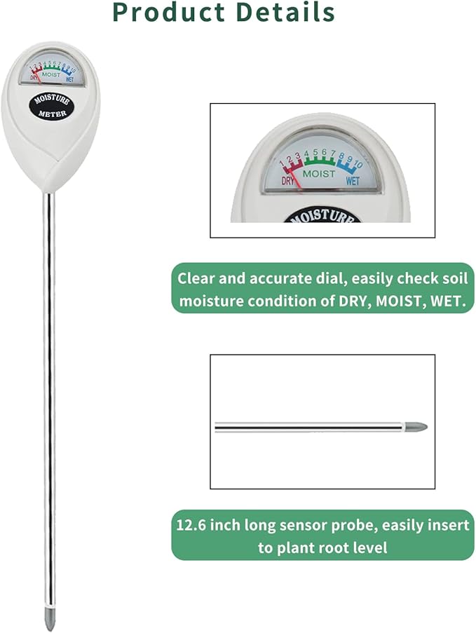 Soil Moisture Meter, Long Probe Soil Moisture Monitor - Image 4