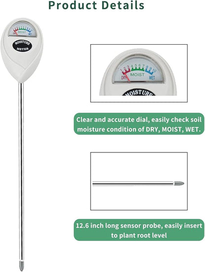 Soil Moisture Meter, 2 Pack Long Probe Soil Moisture Monitor - Image 4