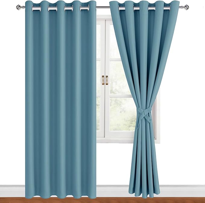 Hiasan Blackout Curtains for Bedroom, 60 x 84 Inches Long by Hiasan