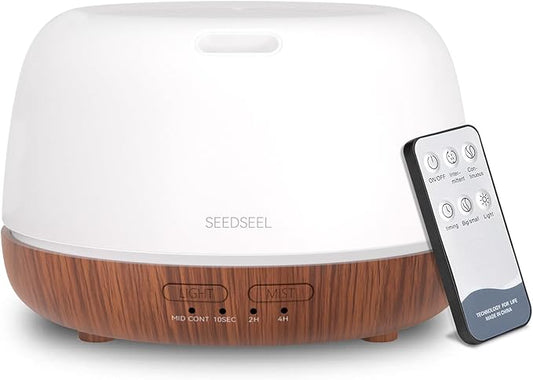 300ML Essential Oil Diffuser, Mini Aromatherapy Diffuser by SEEDSEEL