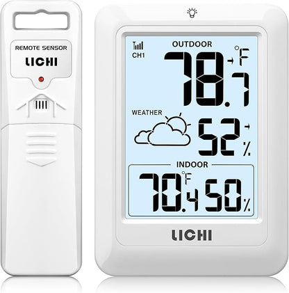 Indoor Outdoor Thermometer Wireless Weather Station, Internal External by Unknown