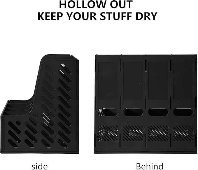 SAYEEC Magazine File Holder, Plastic Desktop File Folder Organizer - Image 4