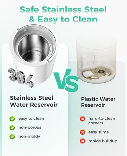 3L Stainless Steel Humidifier for Bedroom, Warm Mist Humidifiers Easy Clean - Image 2