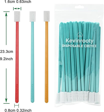 100PCS Disposable Crevice Cleaning Brush Tool kit, Disposable Toilet Brush - Image 2