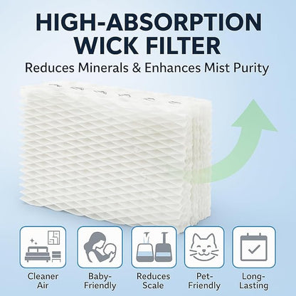 WF813 Humidifier Filter Replacement, High-Density Wick Filters Compatible - Image 6