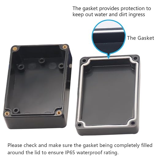 Junction Box, Zulkit Project Box IP65 Waterproof Outdoor Box ABS Plastic - Image 4
