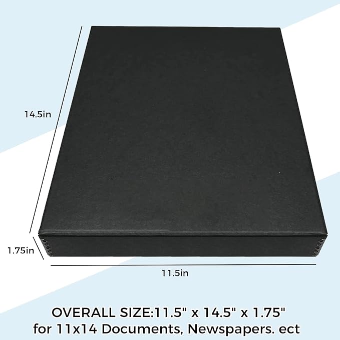 Golden State Art, Archival Folio Storage Box 11x14, Clamshell Design - Image 2