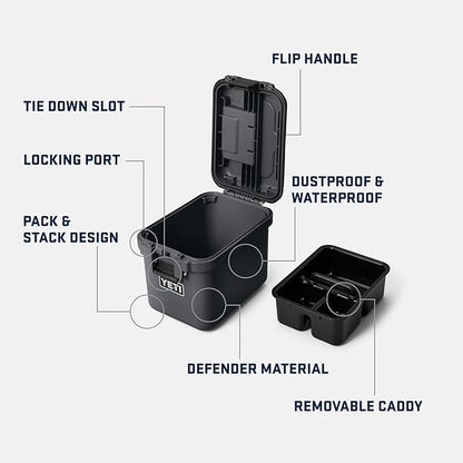 YETI LoadOut 15 GoBox Divided Waterproof Cargo Case, Dry Box, Camera Case - Image 2
