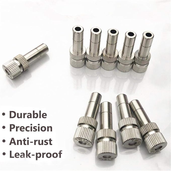 Misting Nozzles for Outdoor Cooling System 10pcs Mister Nozzle Atomizing - Image 3