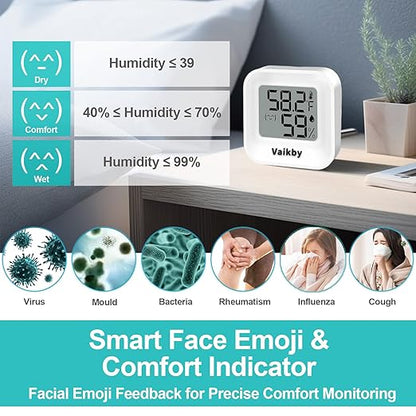 Indoor Humidity Meter Hygrometer 4Pack, Room Thermometer - Image 3
