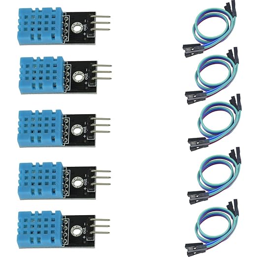 HiLetgo 5pcs DHT11 Temperature Humidity Sensor Module Digital Temperature by HiLetgo