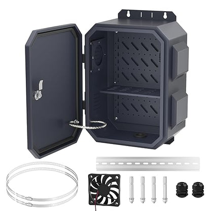 Joinfworld Outdoor Electrical Box, Metal Outdoor Enclosure Box Waterproof IP65 by Joinfworld