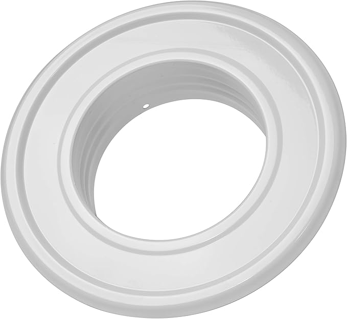 Vent Systems 4" Inch White Duct Connector Flange Plate – Galvanized Steel - Image 8
