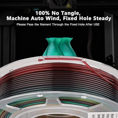 AMOLEN 3D Printer Filament Bundle, PLA Filament 1.75mm Transparent Multicolor - Image 6