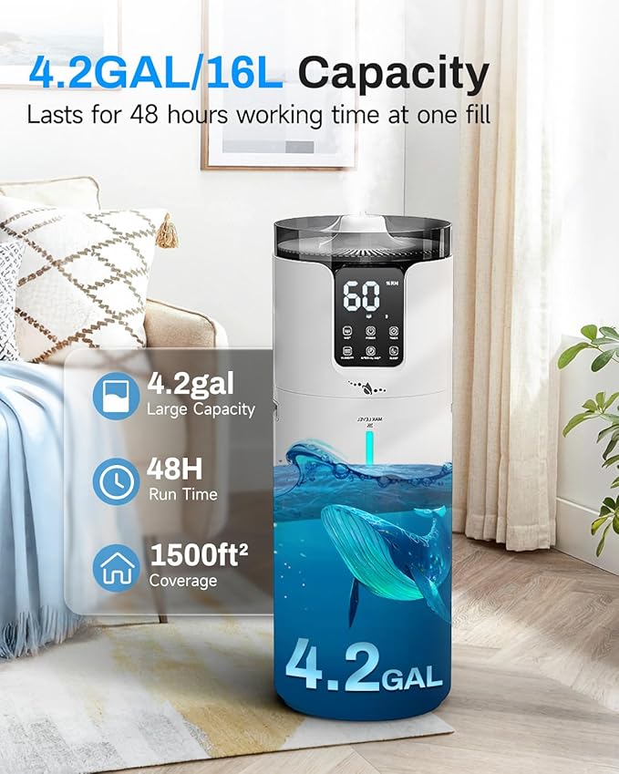 Humidifier Large Room, 4.2 Gal/16L Large Humidifier - Image 3