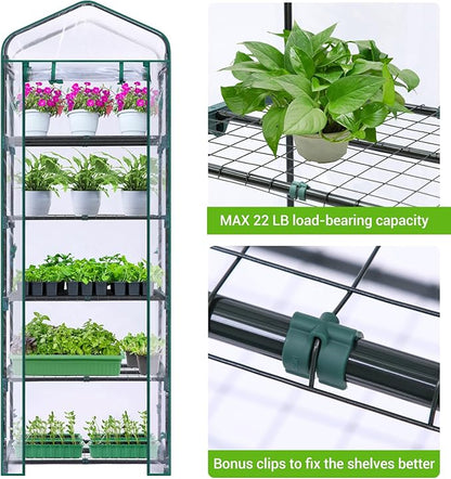 Mini Greenhouse for Outdoors Indoor: Ohuhu Small Plants Green House - Image 3