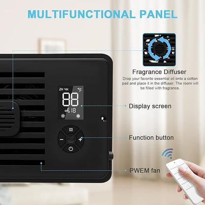 Register Booster Fan for 4" x 12" Vents Only, 10 Speeds to Control Cool and - Image 4