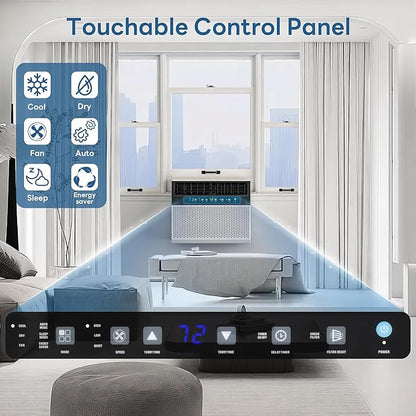 ZAFRO 10000 BTU U Shaped Window Air Conditioner Cools up to 450 Sq. Ft. - Image 5