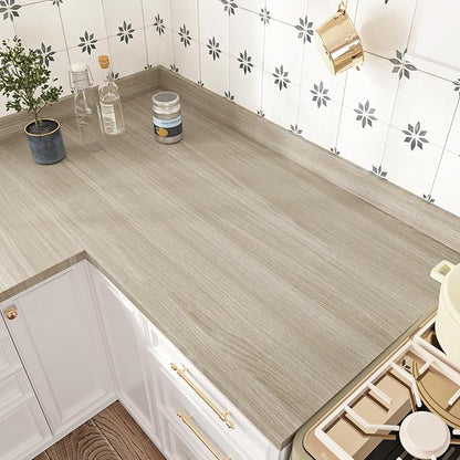 WESTICK Oak Grey Wood Contact Paper Self Adhesive Counter Top Peel and Stick by WESTICK