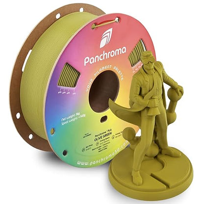 Panchroma PLA Olive Green 3D Printer Filament, 1kg Spool, High Speed Printing by Polymaker