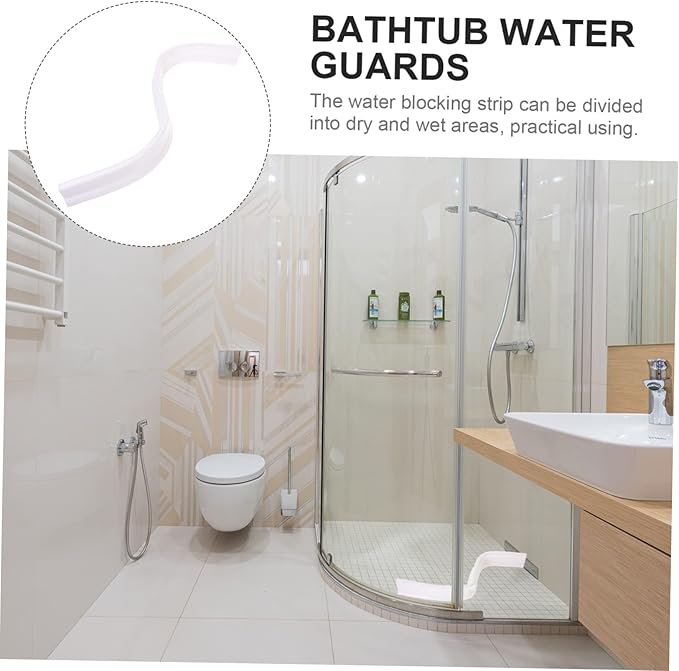 Mikikit Strip for Bathroom and Kitchen Silicone Water Barrier for Wet and Dry - Image 6