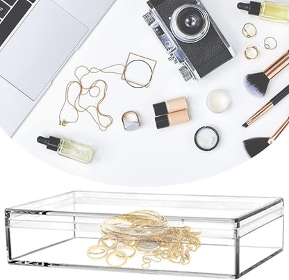 Clear Acrylic Box with Lids, 4 Pack 4.3x2.7x1 Inch Plastic Square Cube Candy - Image 5