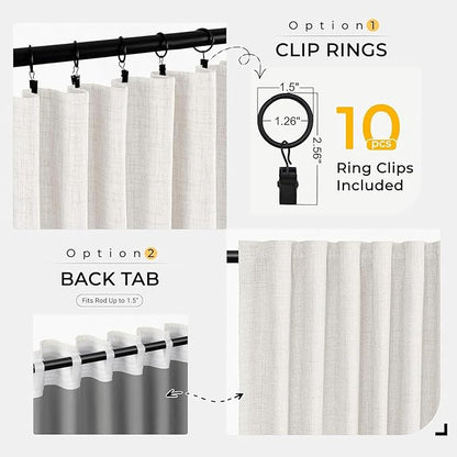 INOVADAY Thermal Sliding Door Curtains 100% Blackout Curtains - Image 4