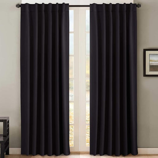 H.VERSAILTEX Blackout Curtains Thermal Insulated Window Treatment Panels Room by HVERSAILTEX