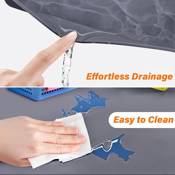 FLATO Waterproof Under Sink Mat 34" x 22" Shelf Liner - Image 3