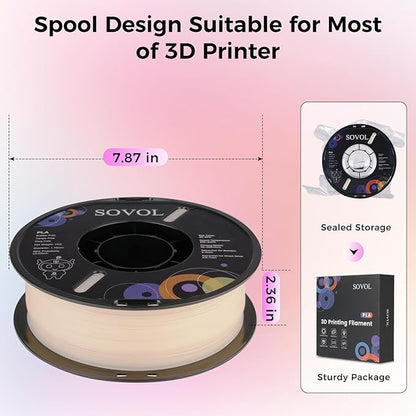 Sovol 3D Printer Photosensitive Filament Single Color Light Change PLA 1kg - Image 8