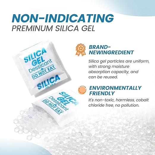 400PCS 1g Silica Gel Packets, Moisture Absorbers Desiccant Packs - Image 5
