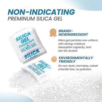 Silica Gel Packets, Moisture Absorbers Desiccant Packs - Image 6