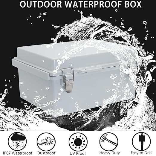 Outdoor Waterproof Box, IP67 ABS Junction Box Electrical Enclosure - Image 2
