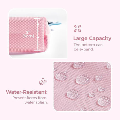 pack all Water-resistant Material Zipper Pouch, Mesh Zipper Bag - Image 4