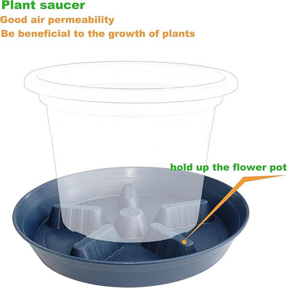 4 Pack Plant Saucer 12 inch, 8 10 14 17 inch, Plant Stand Plastic Plant Saucers - Image 3