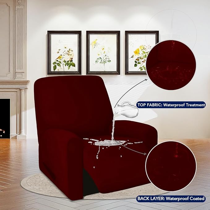 PureFit 100% Dual Waterproof Recliner Cover, Waterproof Couch Cover - Image 3