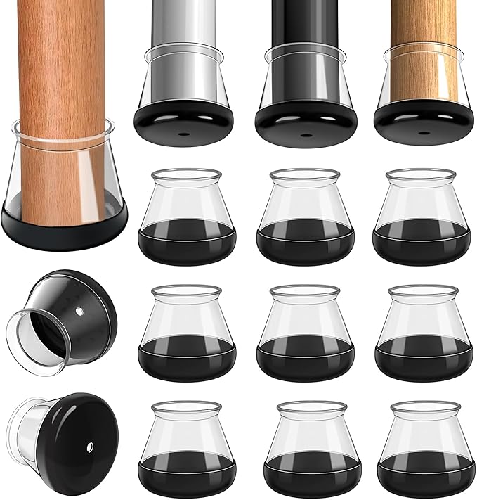28 Pcs Chair Leg Sliders for Carpet, Round Chair Glides, Silicone Furniture Leg by GICUNK