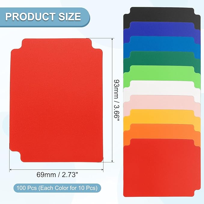 PATIKIL Trading Card Dividers, 10 Colors - Image 2