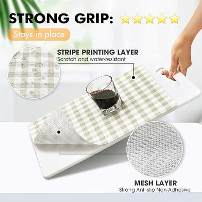 Viseeko Shelf and Drawer Liner for Kitchen Cabinet, Non-Adhesive Cabinet Liners - Image 2