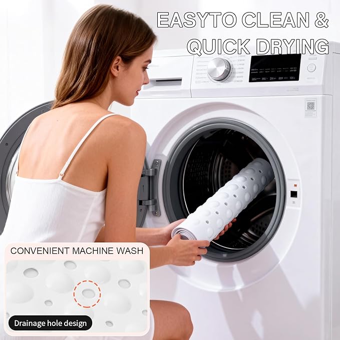 Anti-Slip Bathtub Shower mat, 39.3×15.7 inch（Approximately 100 × 40cm） Soft - Image 7