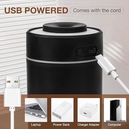Portable Mini Humidifier, 180ml USB Cool Mist Small Humidifiers - Image 5